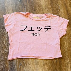 Cropped “Fetch” Baby T-shirt